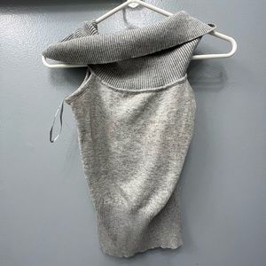 Poof cowl neck crop sweater size medium